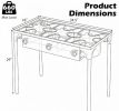 3 Burner Propane Stove 240000 BTU with Adjustable Regulator And Hose for Camping BBQ Outdoor Cooking Equipment