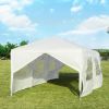 10 x 30 Feet Outdoor Canopy Tent with 6 Removable Sidewalls and 2 Doorways