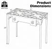 2 Burner Propane Stove 160000 BTU Adjustable Regulator And Hose Camping BBQ Outdoor Cooking Equipment