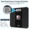 Solar Powered Weight Scale with Endless Power, Scale for Body Weight, Electronic Bathroom Scale for Weight Loss
