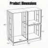 3-Tier Kitchen Baker's Rack with Open Shelves for Microwave And Oven Storage Organizer Rack for Kitchen Small Kitchen Baker's Rack