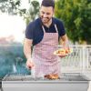 Portable Stainless Steel Folding Charcoal Grill with Barbecue Grate Large Outdoor BBQ Grill for Cooking Camping Hiking Picnic Backyard Garden Patio Ea