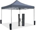 10 x 10ft Pop Up Canopy Tent Easy Setup Outdoor Shade Instant Portable Sun Shelter Canopy Tent for Parties Camping Beach