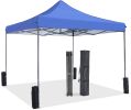 10 x 10ft Pop Up Canopy Tent Easy Setup Outdoor Shade Instant Portable Sun Shelter Canopy Tent for Parties Camping Beach
