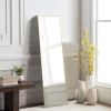64"x21" Full Body Wall Mirror Standing Hanging or Leaning Wall-Mounted Mirrors with Stand Aluminum Alloy Frame Living Room