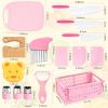 28PCS Toddler Knife Set - Kids Knifes for Real Cooking, Montessori Kids Kitchen Knife Set with Cutting Board Crinkle Cutters Kid Safe Knives