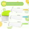 28PCS Toddler Knife Set - Kids Knifes for Real Cooking, Montessori Kids Kitchen Knife Set with Cutting Board Crinkle Cutters Kid Safe Knives