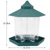Hanging Gazebo Wild Bird Feeder Outdoor Bird Seed Station with Large Capacity 6 Feeder Ports for Garden Patio Park Weatherproof Easy To Refill